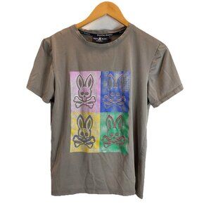 Psycho Bunny t-shirt‎ Kids Youth Boys M 10/12 Gray Graphic